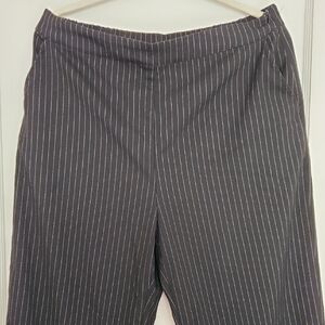Ladies Gray Striped Pants